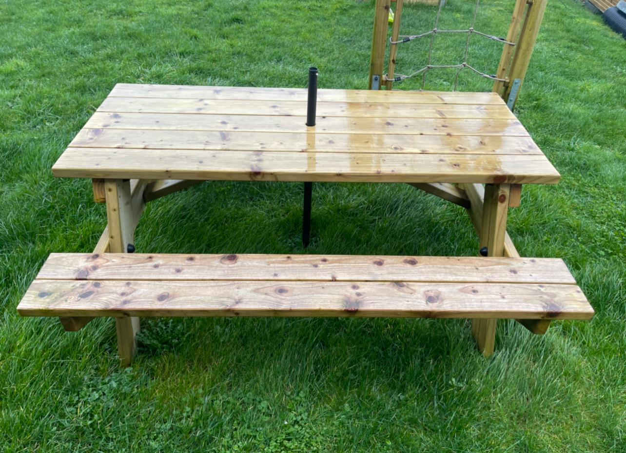 6ft Garden Picnic Bench Cashen Carpentry